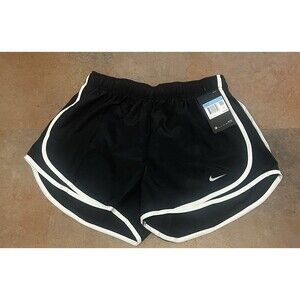 Nike Women's Dri-Fit Running Shorts Lined M 831558-011 Black/White New w/Tag